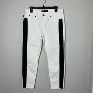 Rock & Republic Women's Skinny Cropped Jeans in Black and White Size 10